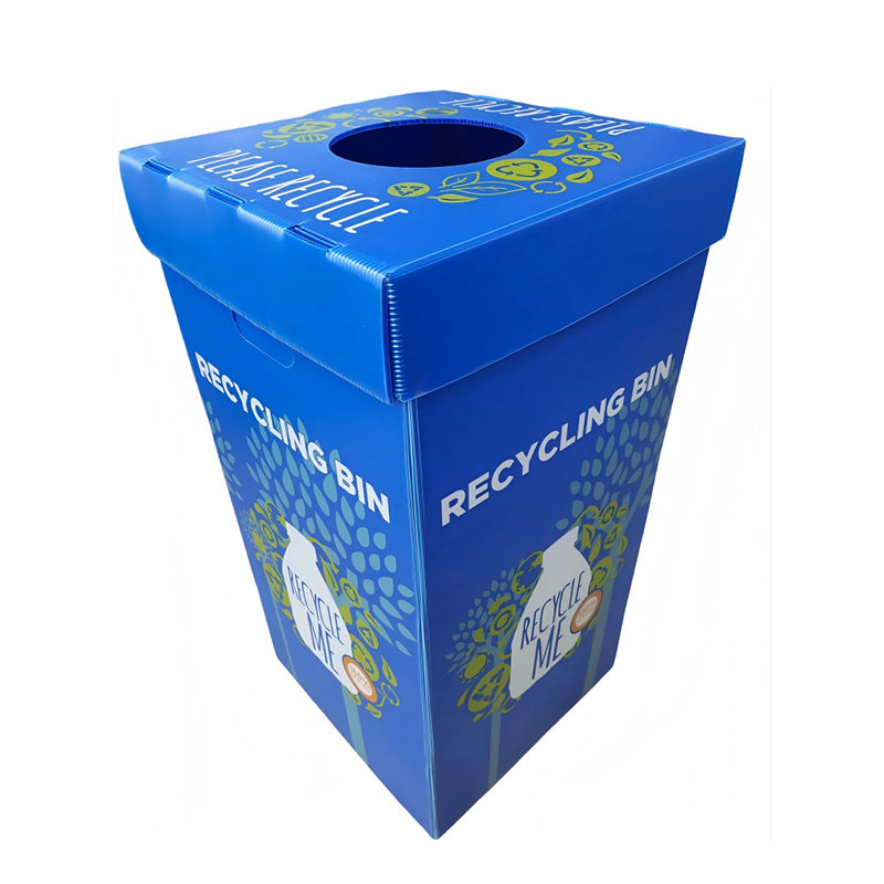 Katlanabilir PP Oluklu Plastik Geri Dönüşüm Çöp Kutusu