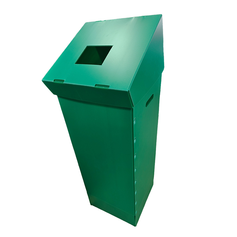 Katlanabilir PP Oluklu Plastik Geri Dönüşüm Çöp Kutusu